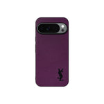YSL Luxury Leather Case in Classic Purple For Google Pixel