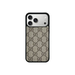GG Designer Monogram MagSafe Case for iPhone 12-18 Pro & Pro Max