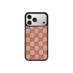 Designer Monogram MagSafe Case for iPhone 12-17 Series
