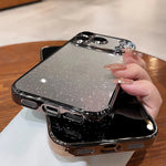 Ultra Thin Slim Transparent Glitter PC Case for iPhone 17 16 15 14