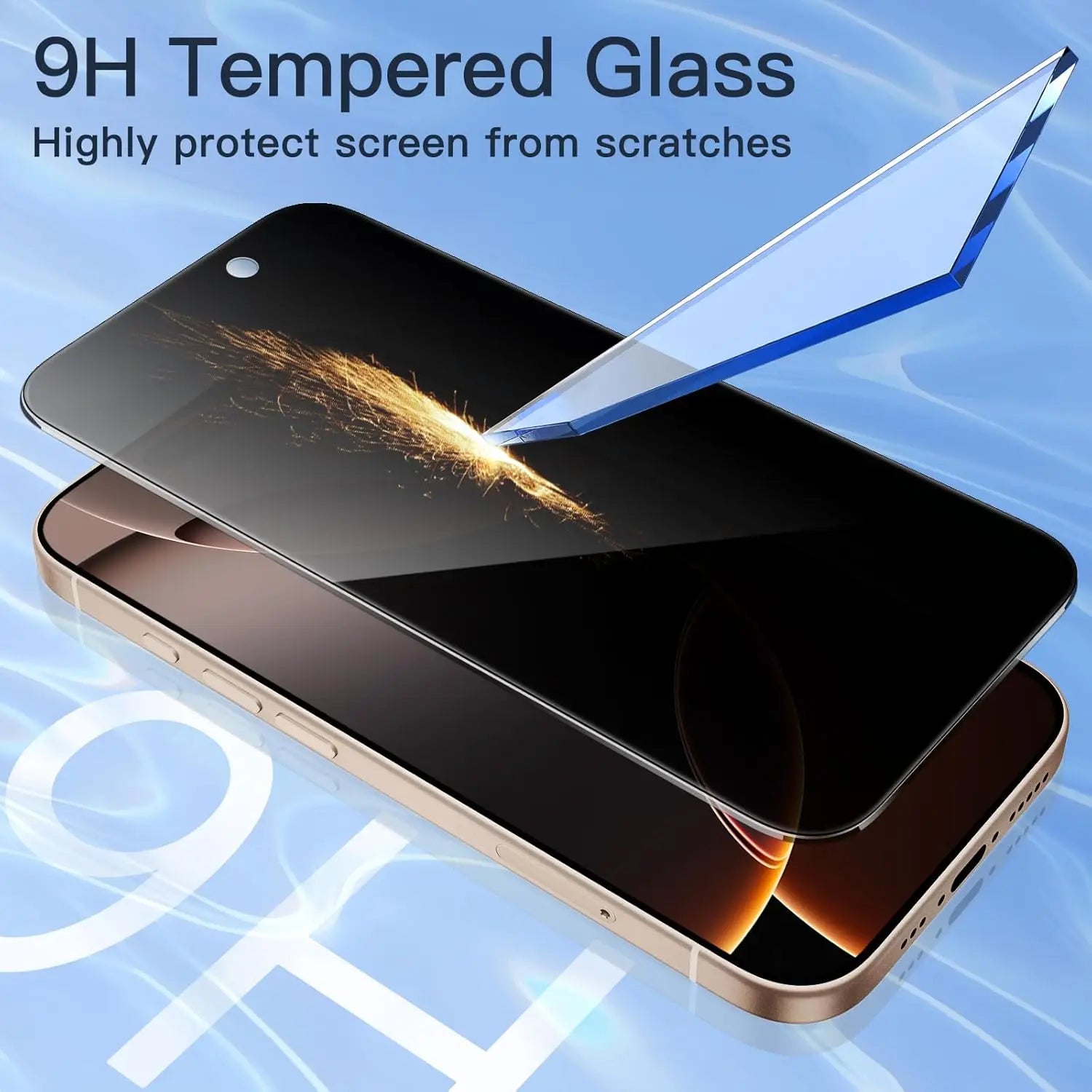 Anti Spy Tempered Glass For iPhone 17 /16 /15 /14
