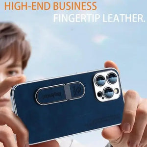 Luxury Leather Holder Anti-fall Case for IPhone 16 15 14