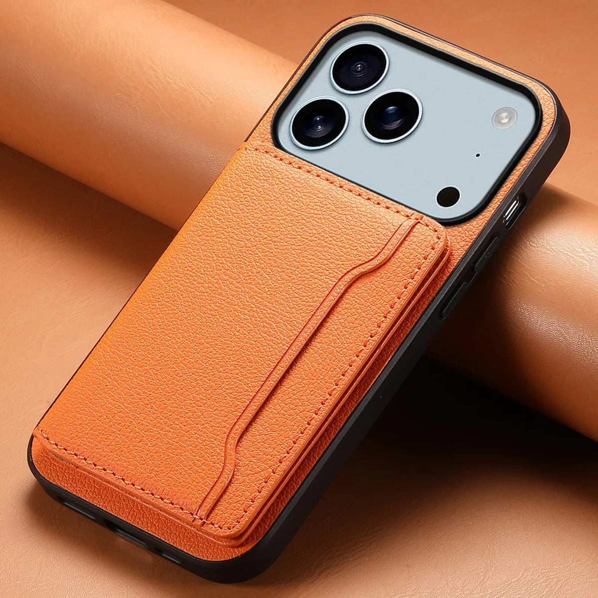 Leather Phone Case Magnetic Card Holder For iPhone 17 / 16 / 15 /14