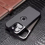 Premium Plated Carbon Fiber Case For iPhone 16 15 14