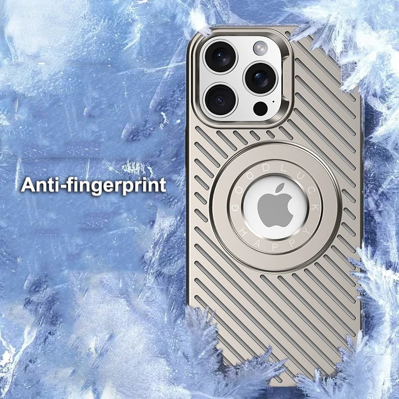 MAGNETIC CASE  MATTE HEAT DISSIPATION HARD FOR IPHONE 16 15 14