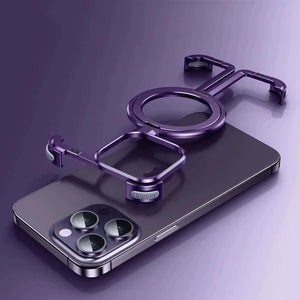 Titanium Frame Magnetic Case For iPhone