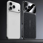 Luxurious Leather Electroplated Case For iPhone 14 To 17