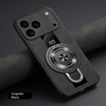 Matte Fiber For Magsafe Case  Magnetic Ring Stand Shockproof Cover For iPhone 17 /16 /15 /14 THEROXYMOB