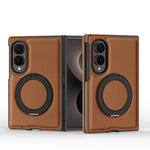 Business Leather Texture Rotating Bracket Case for Samsung Galaxy Z Fold 8 Ultra Z FOLD