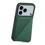 Leather Phone Case Invisible Bracket Card Holder For Cover For iPhone 17/ 16/ 15/ 14 THEROXYMOB