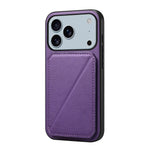 Leather Phone Case Invisible Bracket Card Holder For Cover For iPhone 17/ 16/ 15/ 14 THEROXYMOB