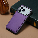 Leather Phone Case Invisible Bracket Card Holder For Cover For iPhone 17/ 16/ 15/ 14 THEROXYMOB