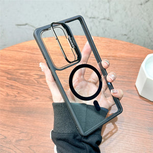 Folding Lens Stand Magsafe Case For Samsung S25