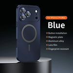 Luxurious Aluminium Magnetic Phone Case Lens Glass Protective For iPhone 17/ 16/ 15/ 14