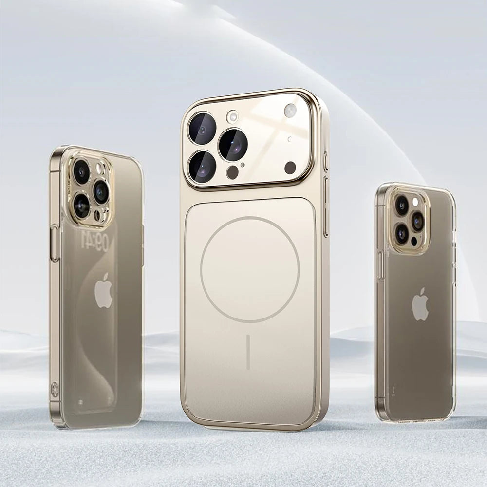 Original Matte Glass Magsafe Magnetic Case For iPhone 17 16 15 14