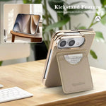 Leather Wallet Stand Case for iPhone Duo