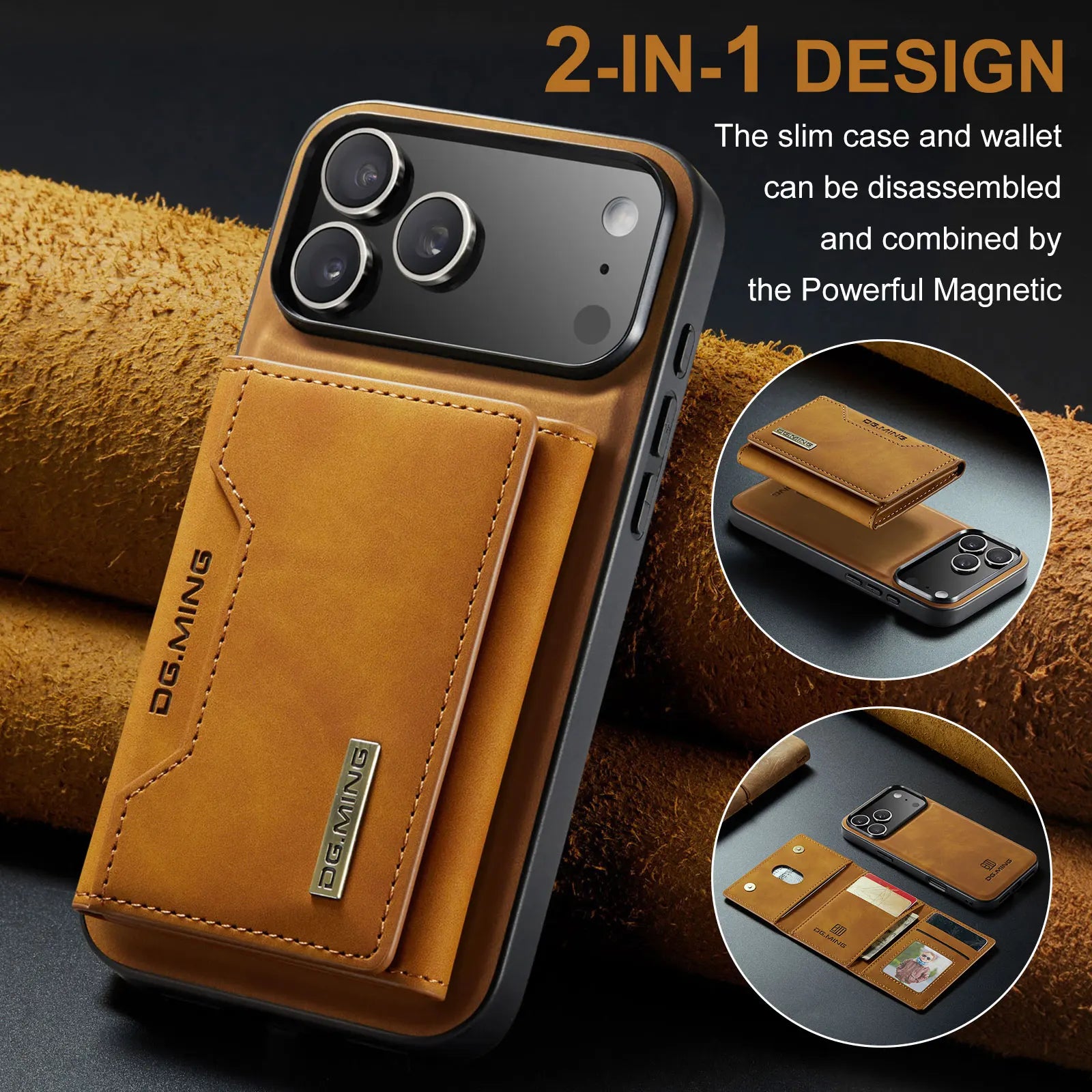 Detachable Magnetic Leather Phone Case Wallet Cover Cards Holder Pocket
For iPhone 17 / 16 / 15 /14