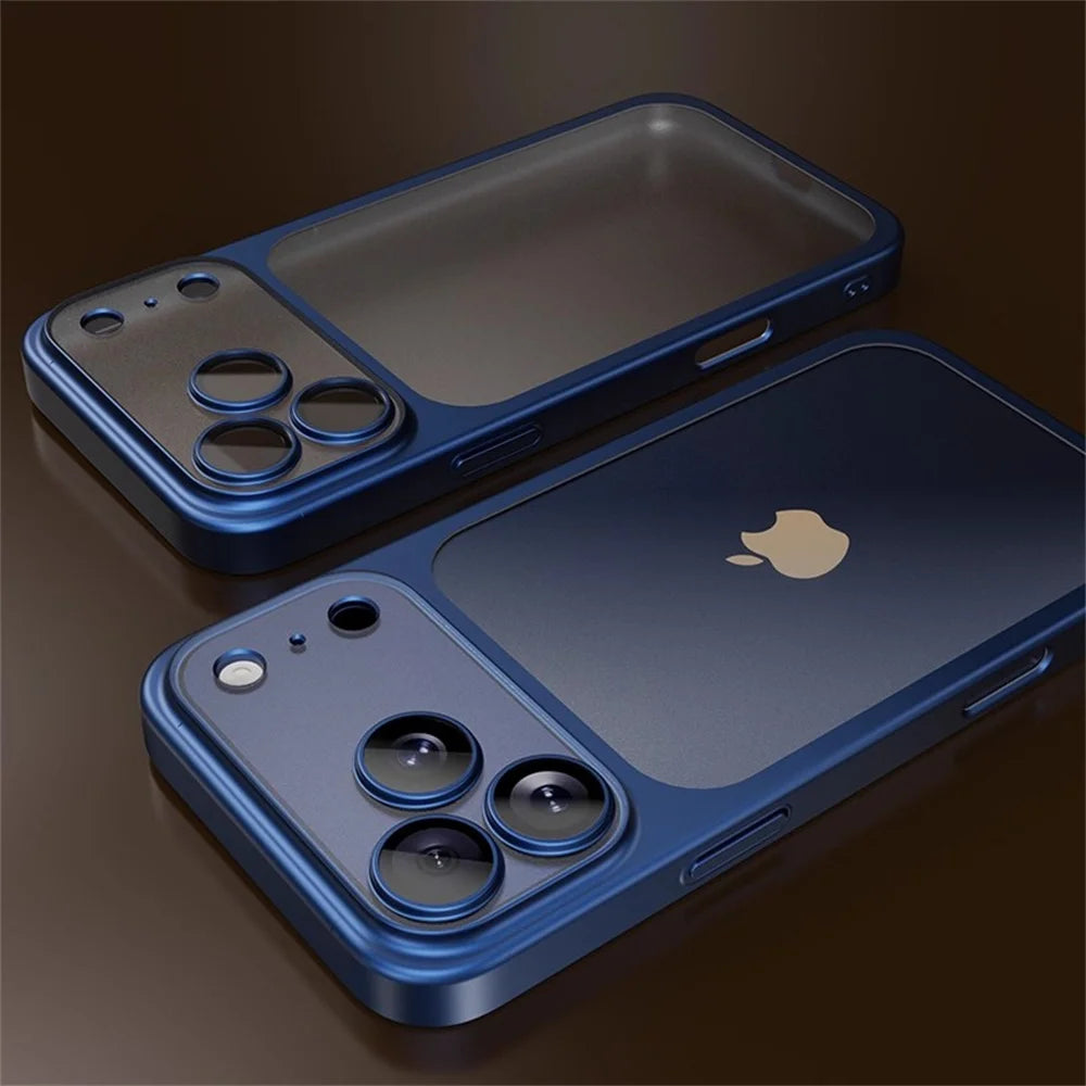 Luxury Matte Clear Frosted Case For iPhone 17 16 15