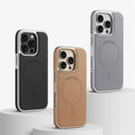 Luxury Leather Magnetic Back Case For iPhone 16 15 14