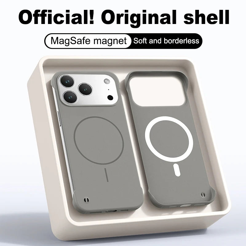 Frameless Magnetic Case For iPhone 17/ 16 /15 /14 THEROXYMOB