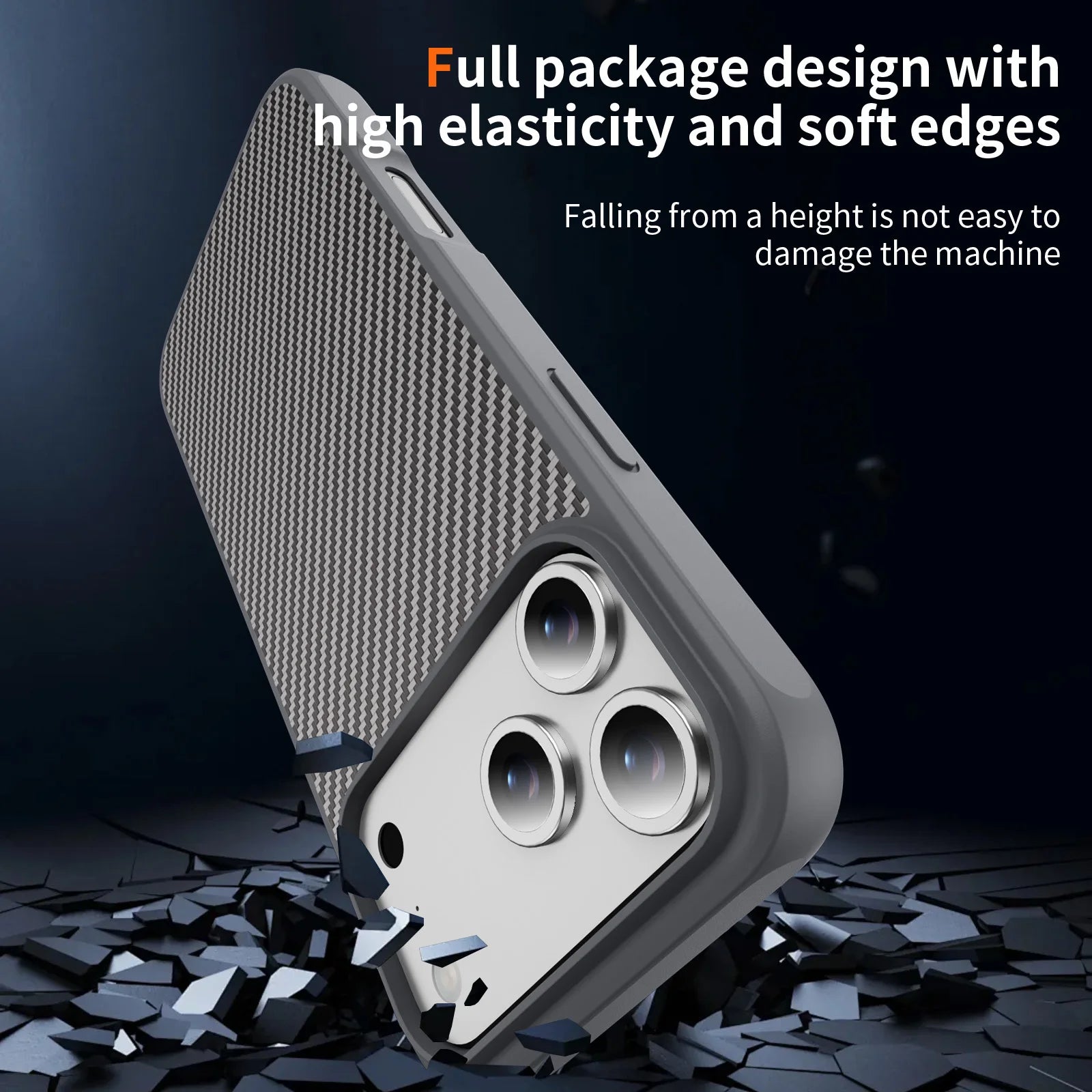 Thin Carbon Fiber Texture Magnetic Hard Case For Magsafe For iPhone 17 /16 /15 /14 THEROXYMOB