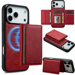 MagSafe Magnetic Flip Leather Phone Case for iPhone 17/ 16/ 15 THEROXYMOB