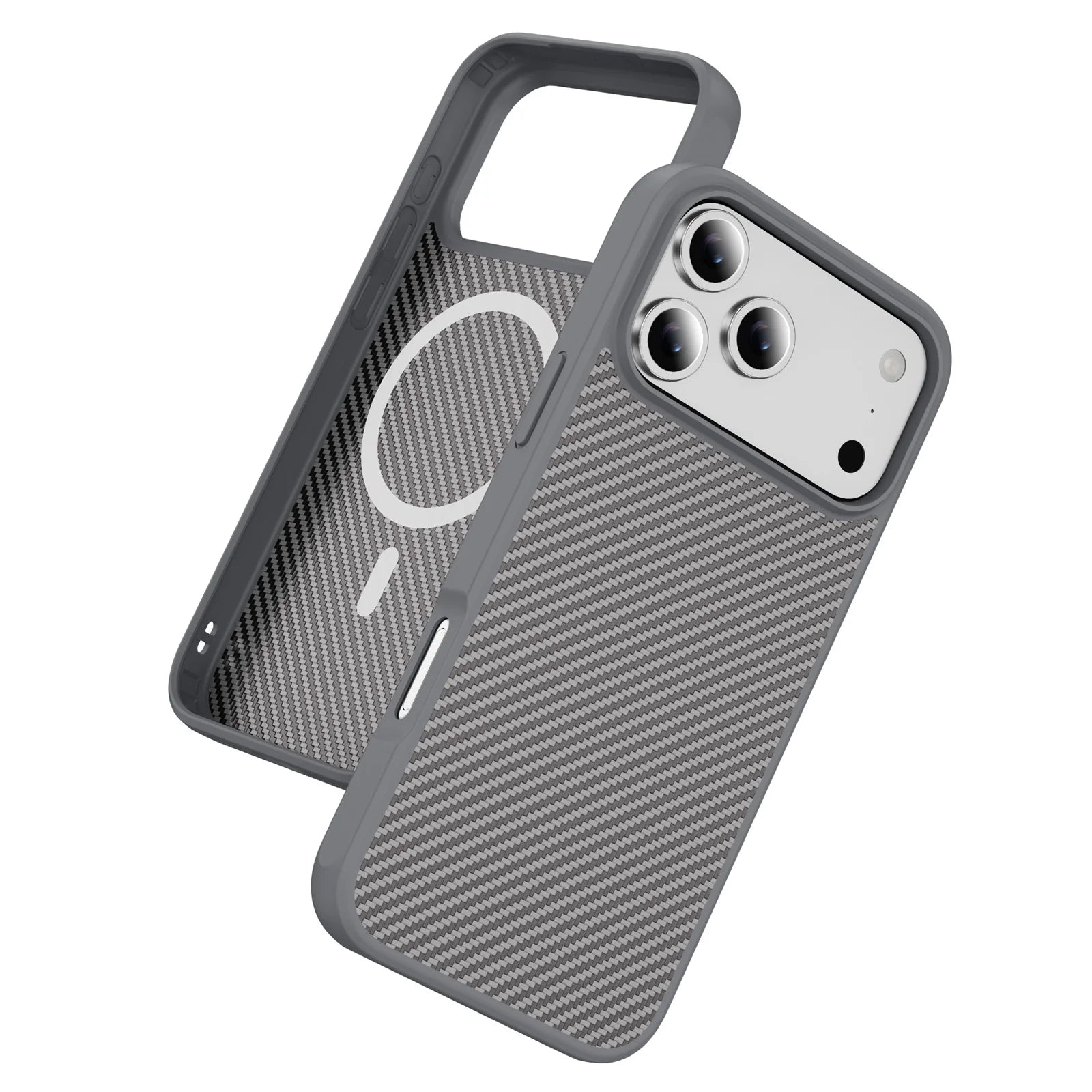 Thin Carbon Fiber Texture Magnetic Hard Case For Magsafe For iPhone 17 /16 /15 /14 THEROXYMOB