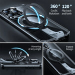 Clear Case with Rotatable Magnetic Grip Ring Holder For iPhone 15 / 14 / 13 Series