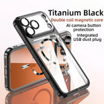 Thin Plating Clear For Magsafe Phone Case For iPhone 17 / 16 / 15 / 14