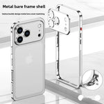 Luxury Original Colour Rugged Aluminum Alloy Slim Frame Case Metal Lens Frame Cold Cut Protect Cover For iPhone 17/ 16 /15 /14