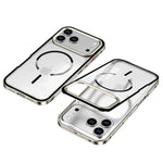 MagSafe Metal Bumper Frosted Acrylic Case For iPhone 12 - 18 Pro & ProMax