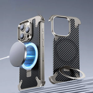 Aluminium Skeleton Carbon Fiber Design For Iphone15 Series