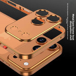 Luxury Original Colour Rugged Aluminum Alloy Slim Frame Case Metal Lens Frame Cold Cut Protect Cover For iPhone 17/ 16 /15 /14