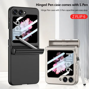 Magnetic Hinge Pen Box Protective Case for Galaxy Z Flip 6