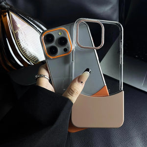 Spliced transparent ultra-thin phone case for iPhone 15 14 13