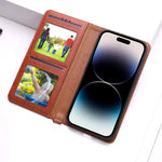 Luxury Leather Wallet Card Slot Holder Phone Case For iPhone 16 15 14 THEROXYMOB