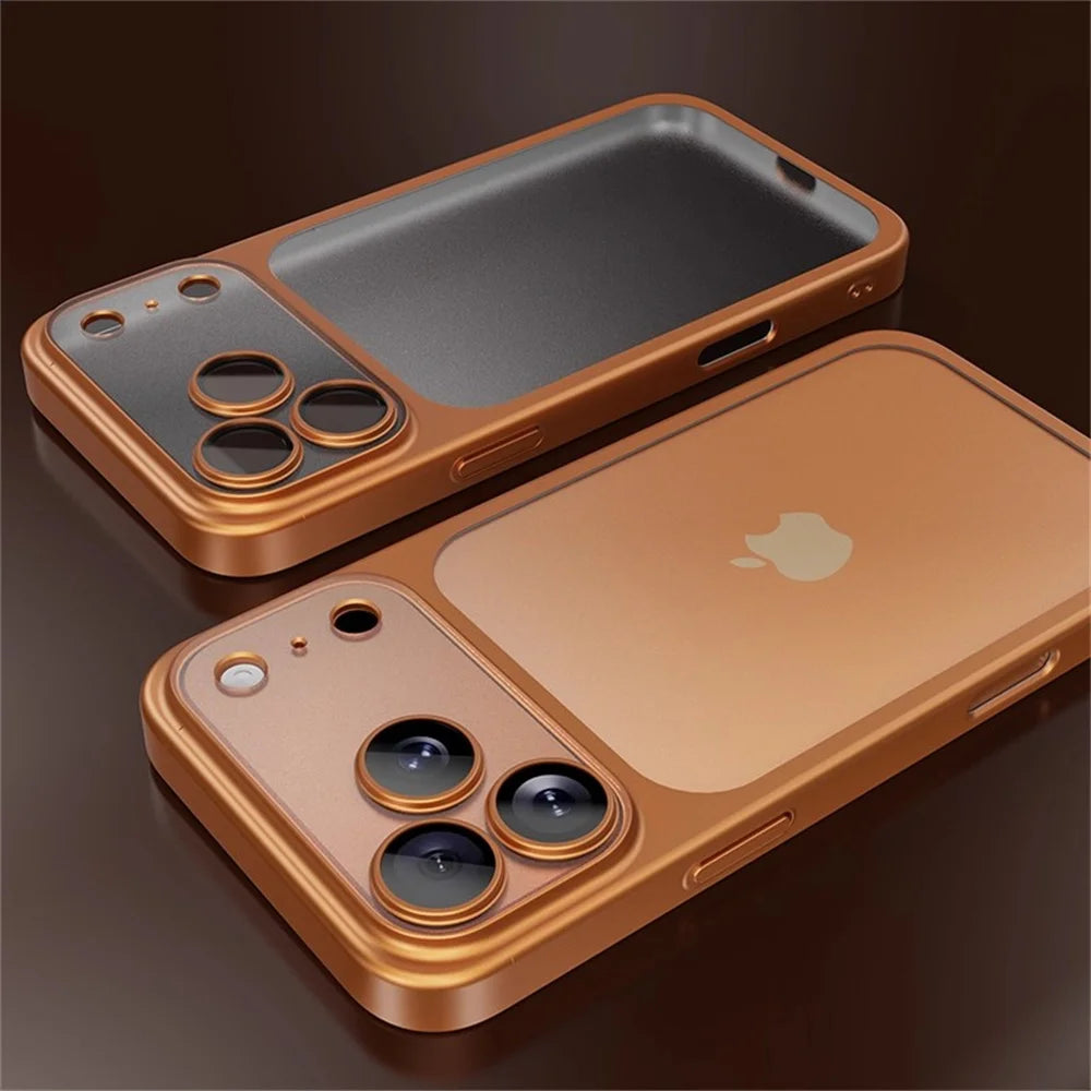 Luxury Matte Clear Frosted Case For iPhone 17 16 15