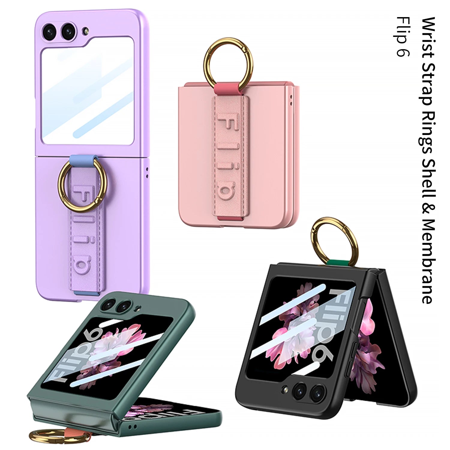 Hand Strap Ring Case For Galaxy Z Flip 6