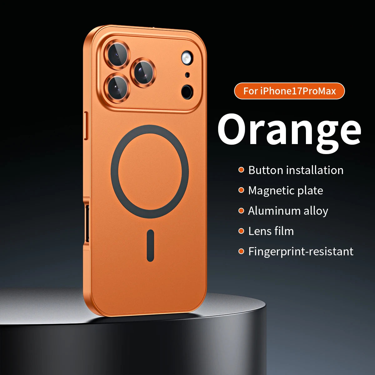 Luxurious Aluminium Magnetic Phone Case Lens Glass Protective For iPhone 17/ 16/ 15/ 14