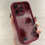 ROSE SILICONE BUMPER BACK COVER FOR IPHONE 15 14 13