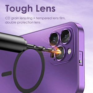 Magsafe Aluminum Metal Frame Magnetic Case For iPhone With Lens Camera Cover