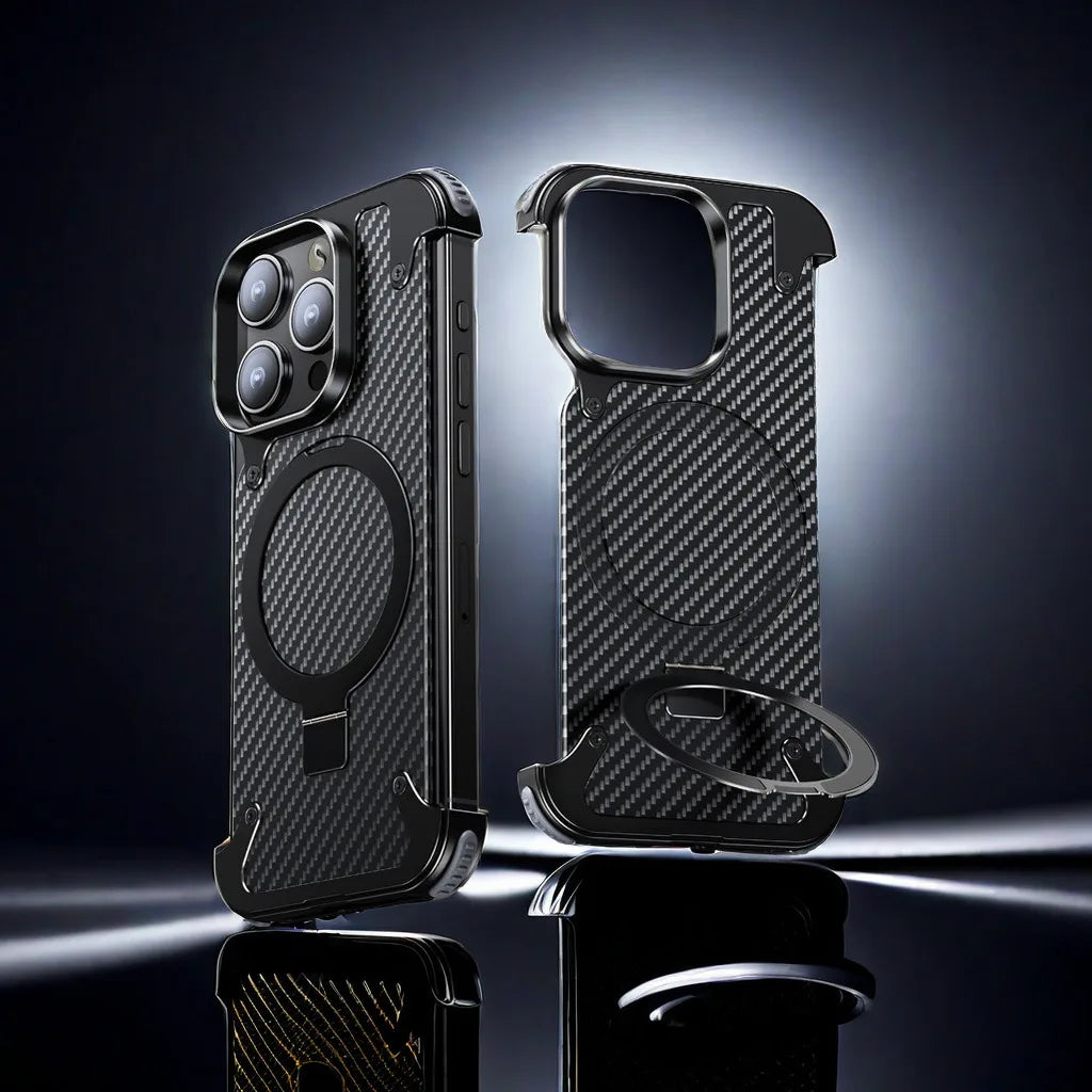 Aluminium Skeleton Carbon Fiber Design For Iphone15 Series