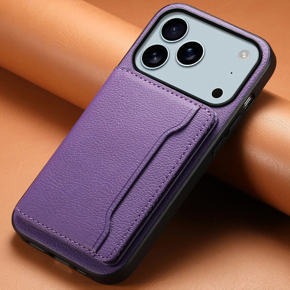 Leather Phone Case Magnetic Card Holder For iPhone 17 / 16 / 15 /14