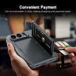 Hinge Wallet Stand Case for iPhone Duo