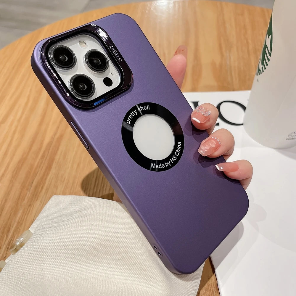 Logo Hole Camera Lens Full Protection Case for IPhone 16 15 14