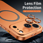 Luxurious Aluminium Magnetic Phone Case Lens Glass Protective For iPhone 17/ 16/ 15/ 14