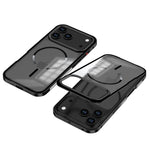 MagSafe Metal Bumper Frosted Acrylic Case For iPhone 12 - 18 Pro & ProMax