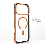 High-End Metal Frame Phone Case Magnetic Charging HD For iPhone 17 / 16 / 15 / 14