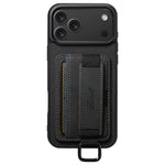 Leather Case Wrist Strap Ring Buckle Card Holder Bag Stand For iPhone 17/ 16/ 15/ 14