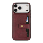 Leather phone case Wallet cash Card Holder For iPhone 12-18 Series